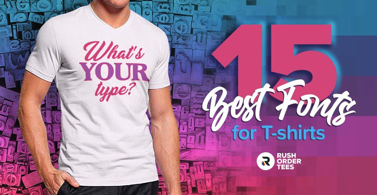 Preview image for 15 of the Best Fonts for T-Shirts